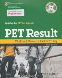 PET Result: : Printed Workbook Resource Pack with Key - Jenny Quintana (ISBN: 9780194817202)