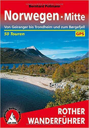 Norwegen Mitte túrakalauz Bergverlag Rother német RO 4436 (2014)