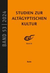 Studii despre cultura egipteană antică Volumul 53 (ISBN: 9783967694543)