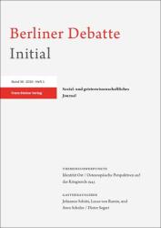 Berliner Debatte Initial 36 1 (ISBN: 9783515139816)