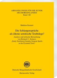 Spusele șerpilor ca cele mai vechi dovezi textuale semitice? (ISBN: 9783447123594)