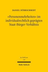 „Majorități de persoane" în raportul stat-cetățean caracterizat de dreptul individual (ISBN: 9783161644429)