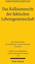 Dreptul coliziunilor în conviețuirea de fapt (ISBN: 9783161644306)