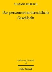Sexul în dreptul stării civile (ISBN: 9783161641565)