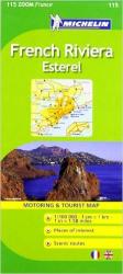 115. French Riviera térkép Michelin 1: 100 000 (2011)