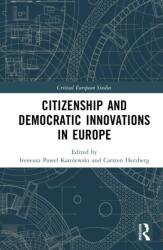 Citizenship and Democratic Innovations in Europe (ISBN: 9781032866437)