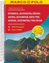 MARCO POLO Reiseatlas Österreich, Liechtenstein, Südtirol 1: 200.000 (ISBN: 9783575016607)