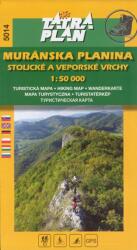 5014. Muránska Plain Planina turista térkép Tatraplan 1: 50 000 (ISBN: 9788089349142)