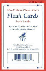 Alfred's Basic Piano Course Flash Cards: Levels 1a & 1b, Flash Cards - Willard Palmer, Morton Manus, Amanda Lethco (ISBN: 9780739012772)