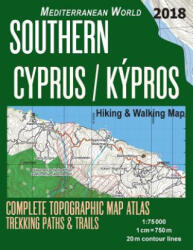 Southern Cyprus / Kypros Hiking & Walking Map 1 - Sergio Mazitto (2018)