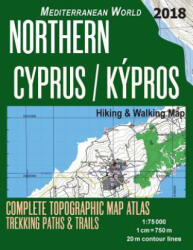 Northern Cyprus / Kypros Hiking & Walking Map 1 - Sergio Mazitto (2018)