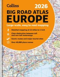 Collins Big Easy Road Atlas Europe - Collins Maps (ISBN: 9780008716462)