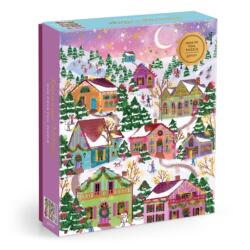 Joy Laforme Snowcap Village 1000 Piece Foil Puzzle (2025)