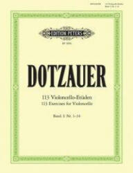 113 CELLO EXERCISES VOL 1 131 - Justus Johann Friedrich Dotzauer, Johannes Klingenberg (2002)
