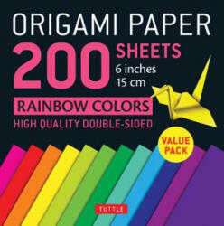 Origami Paper 200 sheets Rainbow Colors 6" (ISBN: 9780804847186)