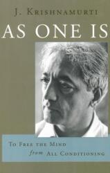 As One Is (ISBN: 9781890772628)