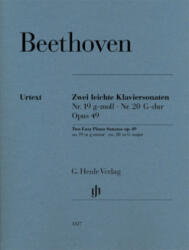 Two Easy Piano Sonatas no. 19 and no. 20 g minor and G major op. 49 no. 1 and no. 2 - Ludwig van Beethoven, Norbert Gertsch, Murray Perahia, Murray Perahia (ISBN: 9790201813271)