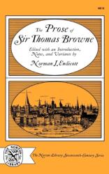 The Prose of Sir Thomas Browne (ISBN: 9780393006193)