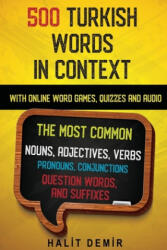 500 Turkish Words in Context - Halit Demir (ISBN: 9798507345304)