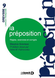 La préposition - GREVISSE (ISBN: 9782807315709)