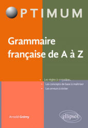 Grammaire française de A à Z - Grémy (ISBN: 9782340017580)