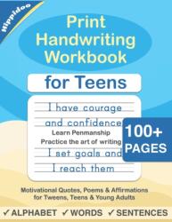 Print Handwriting Workbook for Teens (ISBN: 9798654857675)