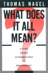 What Does It All Mean? - Thomas Nagel (ISBN: 9780195052169)