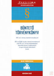 BÜNTETŐ TÖRVÉNYKÖNYV - 2025. szeptember 19 (ISBN: 9786156484598)