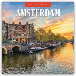 Amsterdam 2026 Square Wall Calendar (2025)