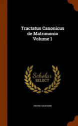 Tractatus Canonicus de Matrimonio Volume 1 - Pietro Gasparri (ISBN: 9781345138856)