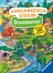 Ravensburger Wimmeln, Rätseln, Stickern: Dinosaurier - Stickerbuch ab 4 Jahren, 13 Wimmelbilder, über 300 Sticker, Dinosaurier - Caryad (2025)