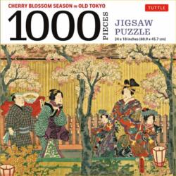Cherry Blossom Season in Old Tokyo- 1000 Piece Jigsaw Puzzle (2021)