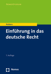 Einführung in das deutsche Recht - Gerhard Robbers (ISBN: 9783848758333)