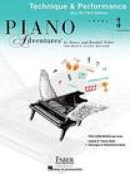 PIANO ADVENTURES LEVEL 3 TECHNIQUE PERFORMANCE BOOK - NANCY FABER_RANDALL (ISBN: 9781616776886)