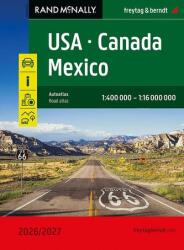 USA - Canada - Mexico, Autoatlas 1: 400.000 - 1: 16.000. 000, 2026/2027, freytag & berndt (ISBN: 9783707924435)