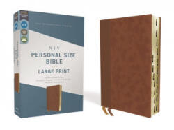 Niv, Personal Size Bible, Large Print, Leathersoft, Brown, Red Letter, Thumb Indexed, Comfort Print - ZONDERVAN (ISBN: 9780310458821)