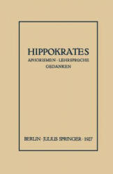 Hippokrates - Arnold Sack (ISBN: 9783642940927)