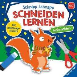 Ravensburger Schnipp-Schnapp Schneiden lernen Weihnachten - Schneiden und Kleben ab 3 Jahren - Block mit Belohnungsstickern und Profi-Urkunde - Perfor - Anke Fröhlich (ISBN: 9783473489664)