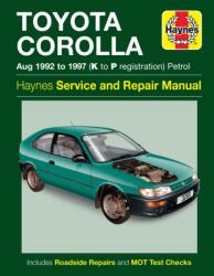 Toyota Corolla Petrol (Aug 92 - 97) Haynes Repair Manual (ISBN: 9780857335906)