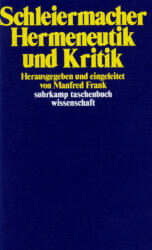 Hermeneutik und Kritik (ISBN: 9783518278116)