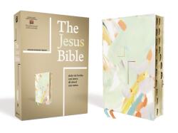 The Jesus Bible Artist Edition, ESV, (With Thumb Tabs to Help Locate the Books of the Bible), Leathersoft, Multi-color/Teal, Thumb Indexed (ISBN: 9780310453109)