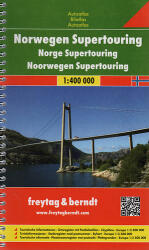 Norvégia Supertouring atlasz 1: 400000 (ISBN: 9783707904628)