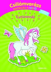 Csillámvarázs matricás kifestő - Varázserdő (ISBN: 9789632946252)