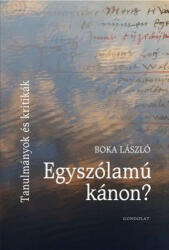 Egyszólamú kánon? (ISBN: 9789636934279)