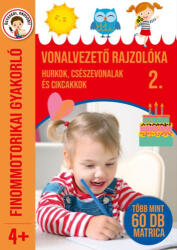 Vonalvezető rajzolóka 2. - Hurkok, csészevonalak és cikcakkok (ISBN: 9789636521905)