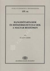 Hangidőtartamok és időszerkezeti elemek (ISBN: 9789630584371)