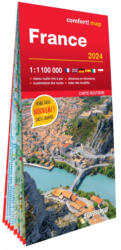 Franciaország Comfort térkép (ISBN: 9788381908078)