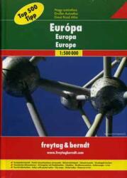 Európa - Nagy autóatlasz - 1: 500000 (ISBN: 9783707905656)