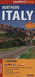 NORTHERN ITALY ROAD MAP 1: 650.000 LAMINÁLT (ISBN: 9788375461138)