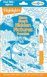 NEON SHARK HIDDEN PICTURES PUZZLES - HIGHLIGHTS (2025)